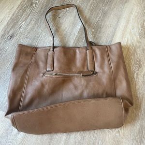 David Jones Brown leather bag